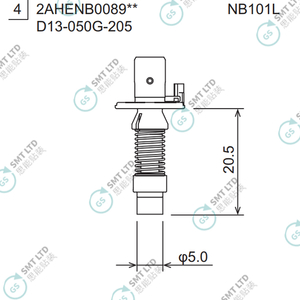 D13-050G-205 2AHENB008904 FUJI NXTR RH08 φ5.0G NOZZLE