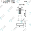 R19-60-18-155M 2AGKNK010102 FUJI NXT H08M φ6.0 K0H NOZZLE