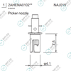 D056-002-059 2AHENA001013 FUJI NXTR RH20 HEAD φ0.2 NOZZLE