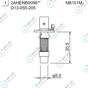 D13-050-205 2AHENB009603 FUJI NXTR RH08 φ5.0 NOZZLE