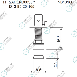 D13-85-25-165 2AHENB005502 FUJI NXTR RH08 φ8.5x2.5 NOZZLE