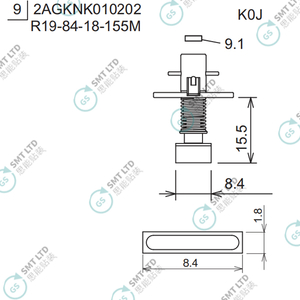 R19-84-18-155M 2AGKNK010202 FUJI NXT H08M φ8.4 K0J NOZZLE