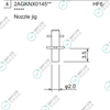 2AGKNX014502 HF6 FUJI NXTR RH28 H24 HEAD φ2.0 NOZZLE JIG