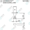 D056-023WLL-055 2AHENA016703 FUJI NXTR RH20 HEAD φ2.5x1.4 WLL NOZZLE