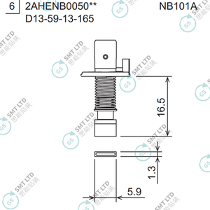 D13-59-13-165 2AHENB005002 FUJI NXTR RH08 φ5.9x1.3 NOZZLE