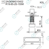 R19-85-25-155M 2AGKNK010402 FUJI NXT H08M φ8.5 K0L NOZZLE