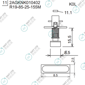 R19-85-25-155M 2AGKNK010402 FUJI NXT H08M φ8.5 K0L NOZZLE