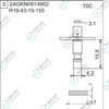 R19-43-10-155 2AGKNH014902 FUJI NXT H04 HEAD φ4.3 T0C NOZZLE
