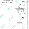 R19-43-10-155S 2AGKNY010002 FUJI NXT H04S HEAD φ4.3 Y0C NOZZLE