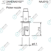 D056-002-059 2AHENA001013 FUJI NXTR RH20 HEAD φ0.2 NOZZLE