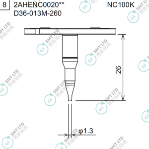 D36-013M-260 2AHENC002004 FUJI NXTR RH01 RH02 HEAD φ1.3M NOZZLE