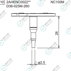 D36-025M-260 2AHENC002204 FUJI NXTR RH01 RH02 HEAD φ2.5M NOZZLE