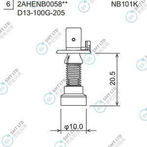 D13-100G-205 2AHENB005803 FUJI NXTR RH08 φ10.0G NOZZLE
