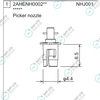 2AHENH000201 NHJ001 FUJI NXTR RH28 H24 HEAD φ4.4 PICKER NOZZLE