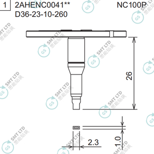 D36-23-10-260 2AHENC004102 FUJI NXTR RH01 RH02 HEAD φ2.3x1.0 NOZZLE