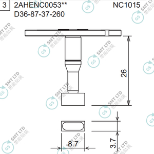 D36-87-37-260 2AHENC005302 FUJI NXTR RH01 RH02 HEAD φ8.7x3.7 NOZZLE