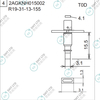 R19-31-13-155 2AGKNH015002 FUJI NXT H04 HEAD φ3.1 T0D NOZZLE