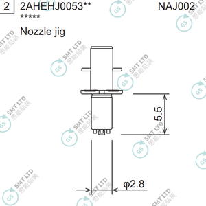 2AHEHJ005307 2AHEHJ005300 FUJI NXTR RH20 HEAD φ2.8 NOZZLE JIG