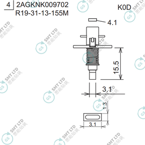 R19-31-13-155M 2AGKNK009702 FUJI NXT H08M φ3.1 K0D NOZZLE