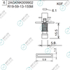 R19-59-13-155M 2AGKNK009902 FUJI NXT H08M φ5.9 K0F NOZZLE