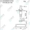 R19-85-25-155 2AGKNH015702 FUJI NXT H04 HEAD φ8.5 T0L NOZZLE