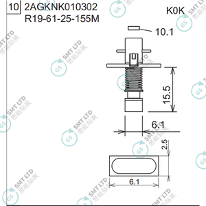 R19-61-25-155M 2AGKNK010302 FUJI NXT H08M φ6.1 K0K NOZZLE