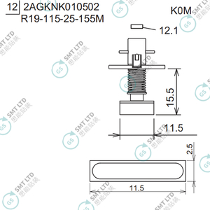 R19-115-25-155M 2AGKNK010502 FUJI NXT H08M φ11.5 K0M NOZZLE