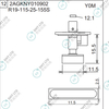 R19-115-25-155S 2AGKNY010902 FUJI NXT H04S HEAD φ11.5 Y0M NOZZLE
