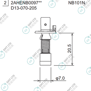 D13-070-205 2AHENB009703 FUJI NXTR RH08 φ7.0 NOZZLE