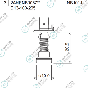 D13-100-205 2AHENB005705 FUJI NXTR RH08 φ10.0 NOZZLE