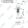 R19-43-10-155M 2AGKNK009602 FUJI NXT H08M φ4.3 K0C NOZZLE