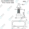 R19-118-50-155M 2AGKNK010802 FUJI NXT H08M φ11.8 K0Q NOZZLE