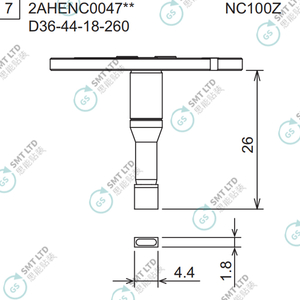 D36-44-18-260 2AHENC004702 FUJI NXTR RH01 RH02 HEAD φ4.4x1.8 NOZZLE