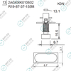 R19-87-37-155M 2AGKNK010602 FUJI NXT H08M φ8.7 K0N NOZZLE
