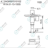 R19-31-13-155S 2AGKNY010102 FUJI NXT H04S HEAD φ3.1 Y0D NOZZLE