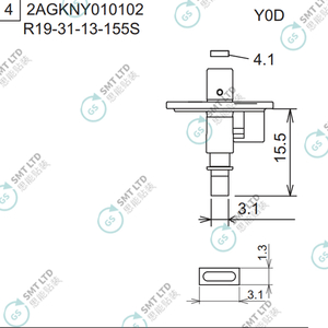 R19-31-13-155S 2AGKNY010102 FUJI NXT H04S HEAD φ3.1 Y0D NOZZLE