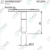 2AHENC002604 2AHENC002600 FUJI NXTR RH01 RH02 HEAD φ6.0 NOZZLE JIG