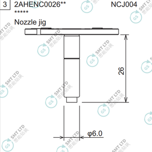 2AHENC002604 2AHENC002600 FUJI NXTR RH01 RH02 HEAD φ6.0 NOZZLE JIG