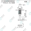 R19-31-10-155M 2AGKNK009502 FUJI NXT H08M φ3.1 K0B NOZZLE