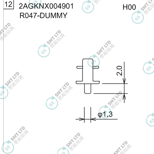 2AGKNX004901 R047-DUMMY FUJI NXTR RH28 H24 HEAD φ1.3 NOZZLE