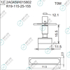 R19-115-25-155 2AGKNH015802 FUJI NXT H04 HEAD φ11.5 T0M NOZZLE