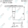 D36-31-13-260 2AHENC004402 FUJI NXTR RH01 RH02 HEAD φ3.1x 1.3 NOZZLE